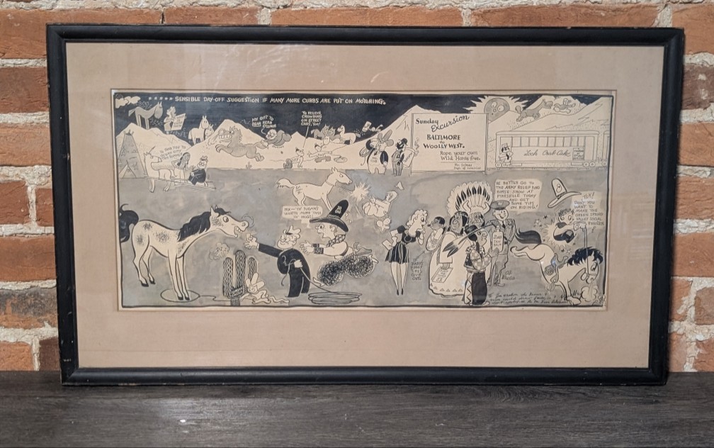 Vtg Baltimore Maryland/ Chesapeake Ocean City Richard Yardley Hand Colored Print