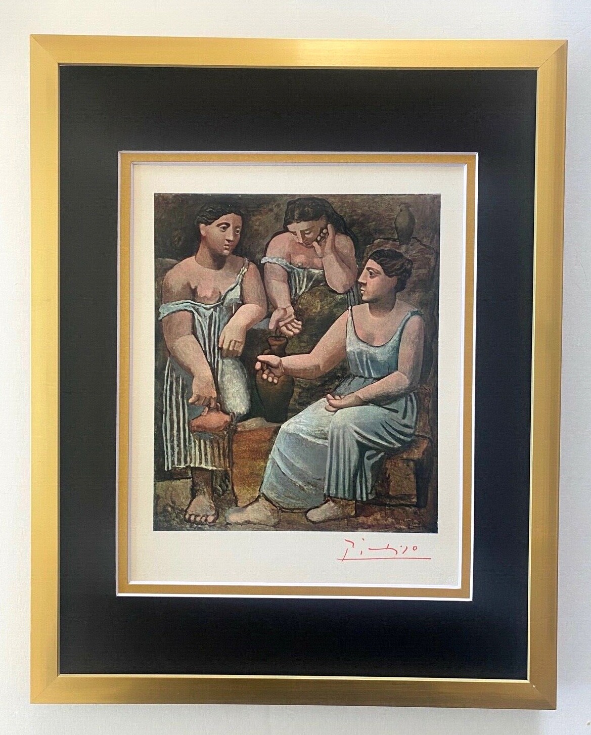 PABLO PICASSO  1948 BEAUTIFUL SIGNED PRINT MATTED 11 X 14 + LIST  $995