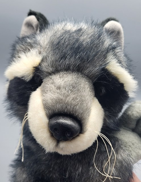 FIESTA Realistic Raccoon Plush Stuffed Animal Sitting 12\