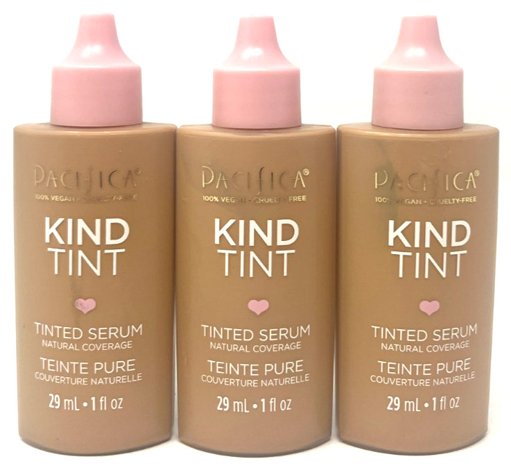 (3) Pacifica Kind Tint Tinted Serum New In Packaging 1 fl oz Each Shade 13 (3) Pacifica Kind Tint Tinted Serum New In Packaging 1 fl oz Each Shade 13