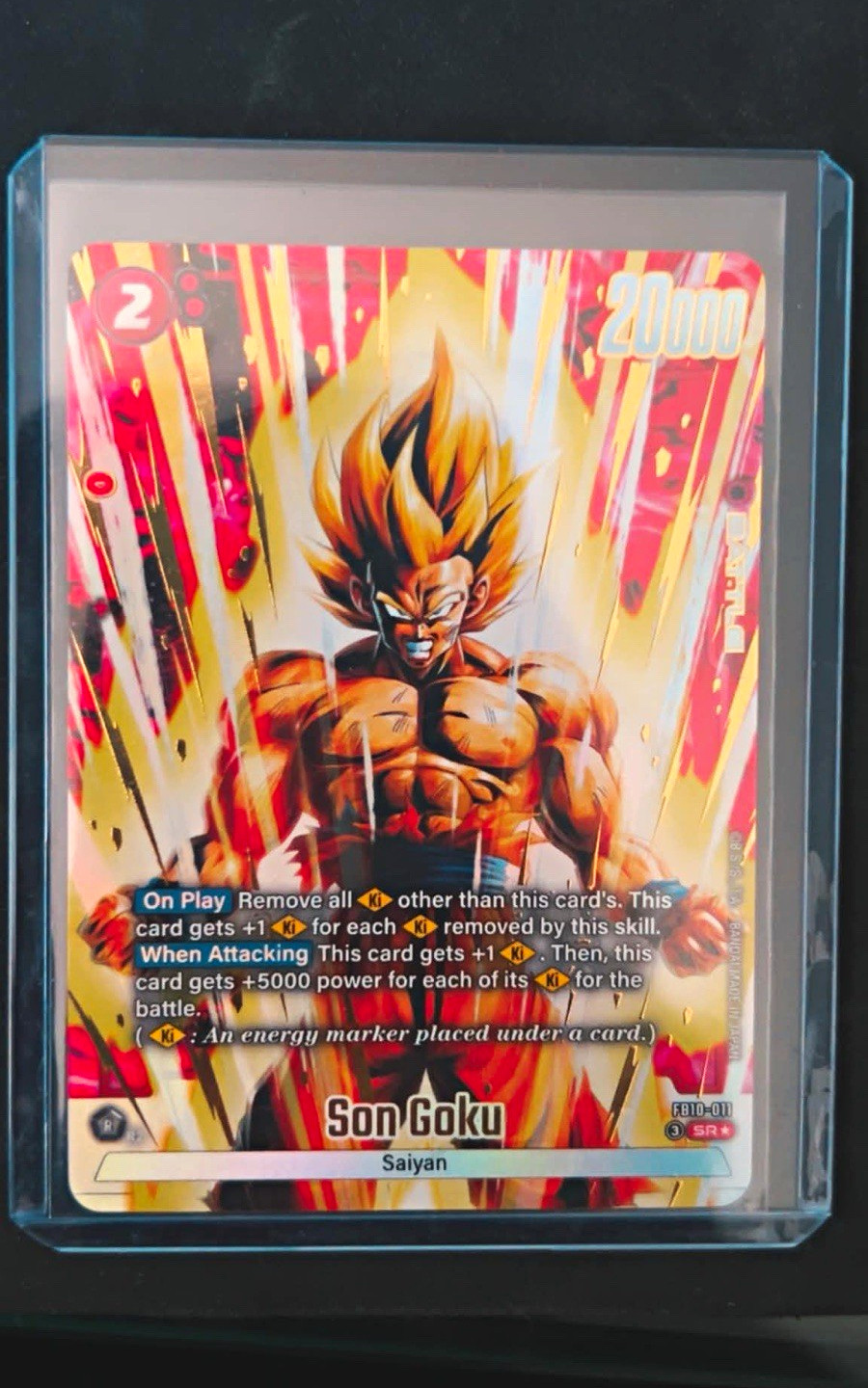 Bandai Dragon Ball Super Son Goku FB10-011 SR Alt Art Foil 20000 Power EN
