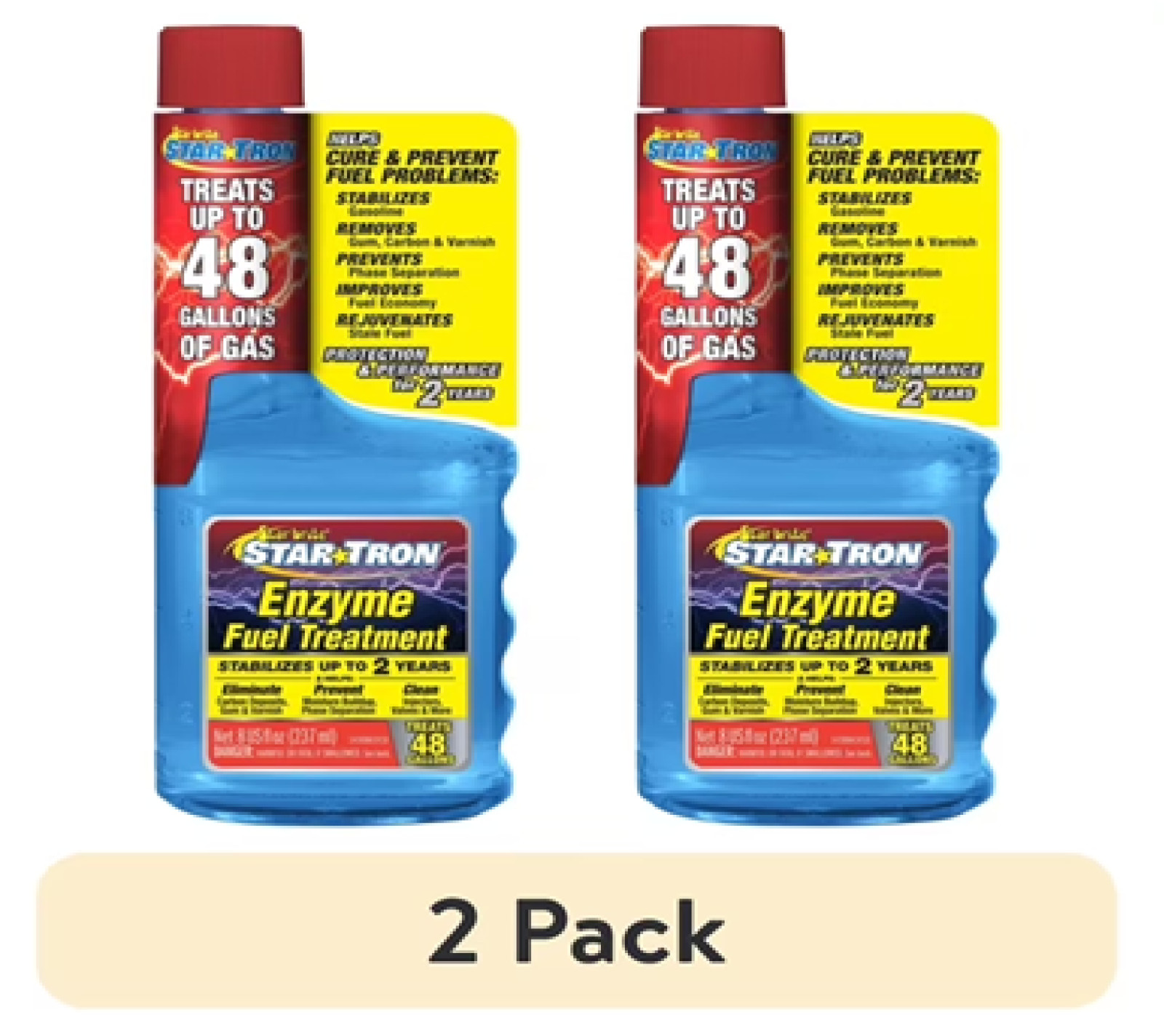 Star Tron Enzyme Fuel Treatment 8oz SEF Gas Additive Star Brite 14308 2 Pack