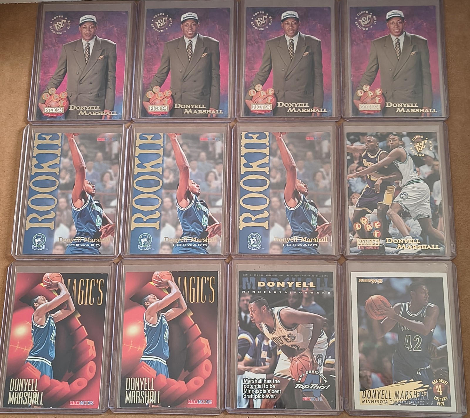 Lot Of 12 DONYELL MARSHALL NBA Cards, Inserts, Base, Rookies 🔥🔥🔥 Lot Of 12 DONYELL MARSHALL NBA Cards, Inserts, Base, Rookies 🔥🔥🔥
