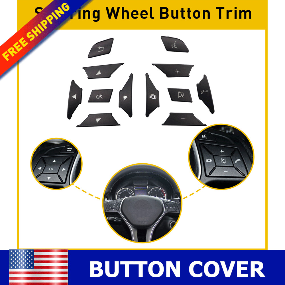 For 2012 2013-2016 Mercedes Benz E G C Class Steering Wheel Cover Button Trim US