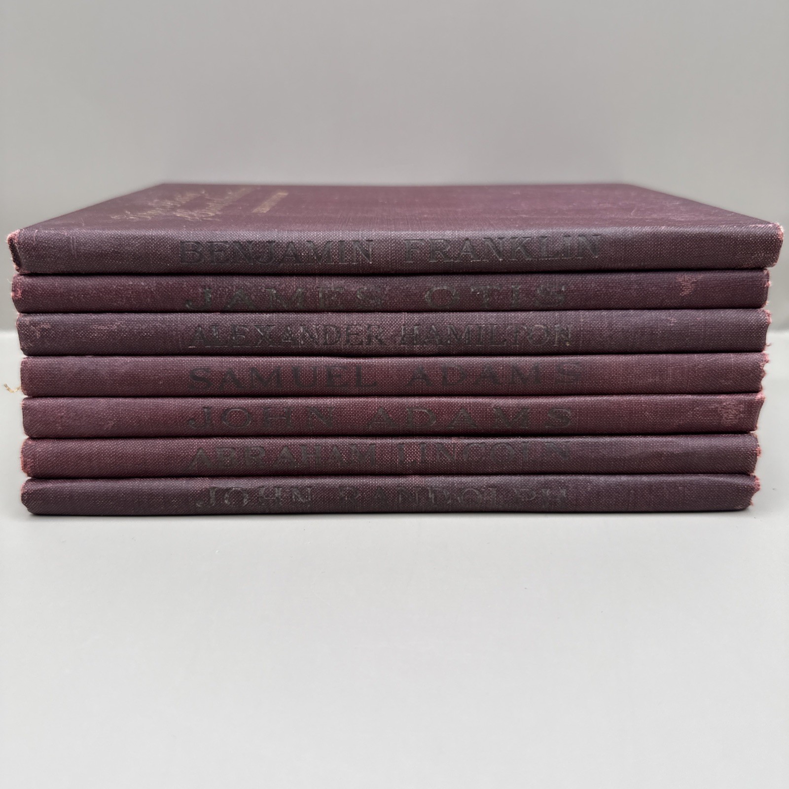 True Stories Great Americans 1898 HC 7 Vol Set Franklin Adams Hamilton Lincoln