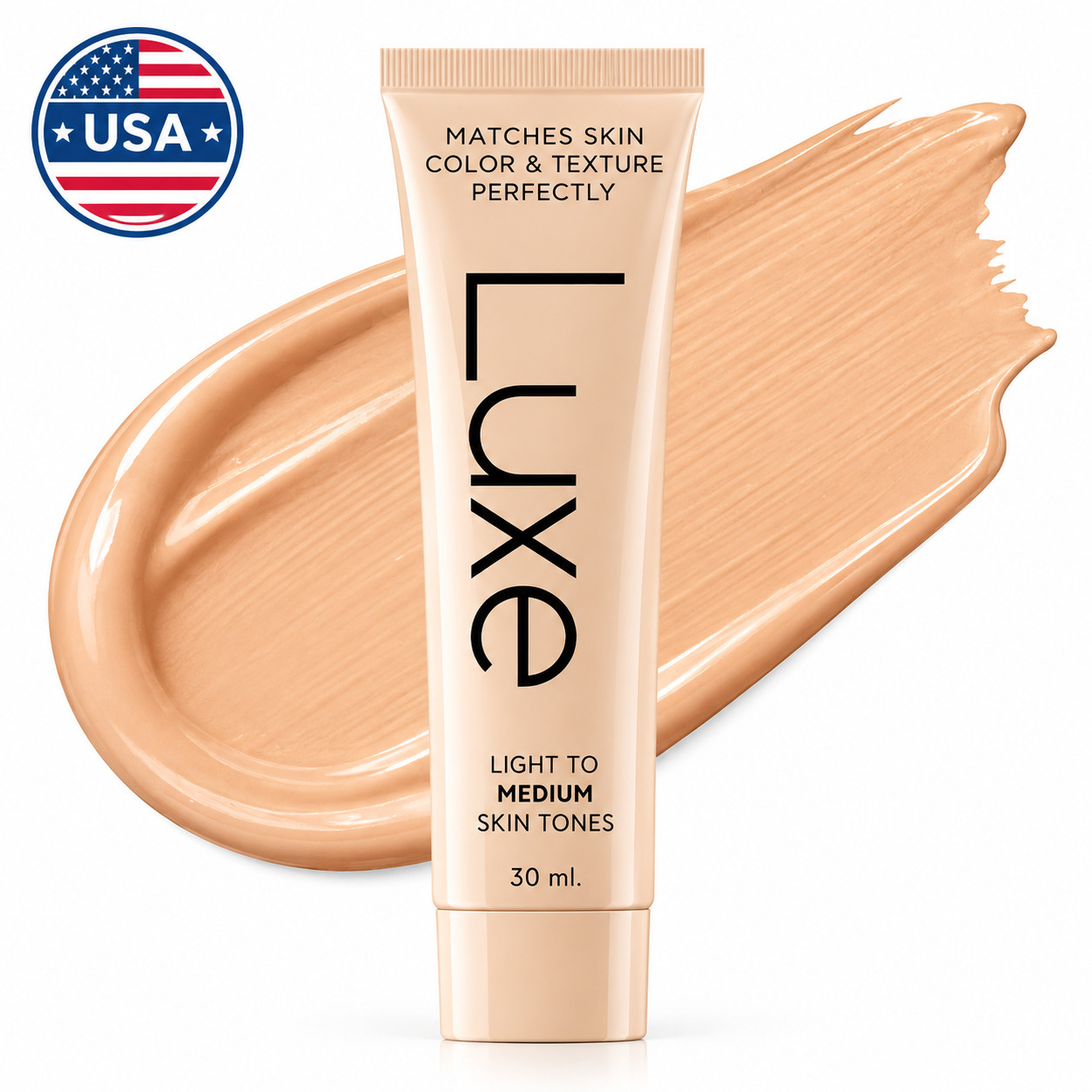 Luxe Color Changing Foundation Skin Tone Matching Makeup Medium 30ml