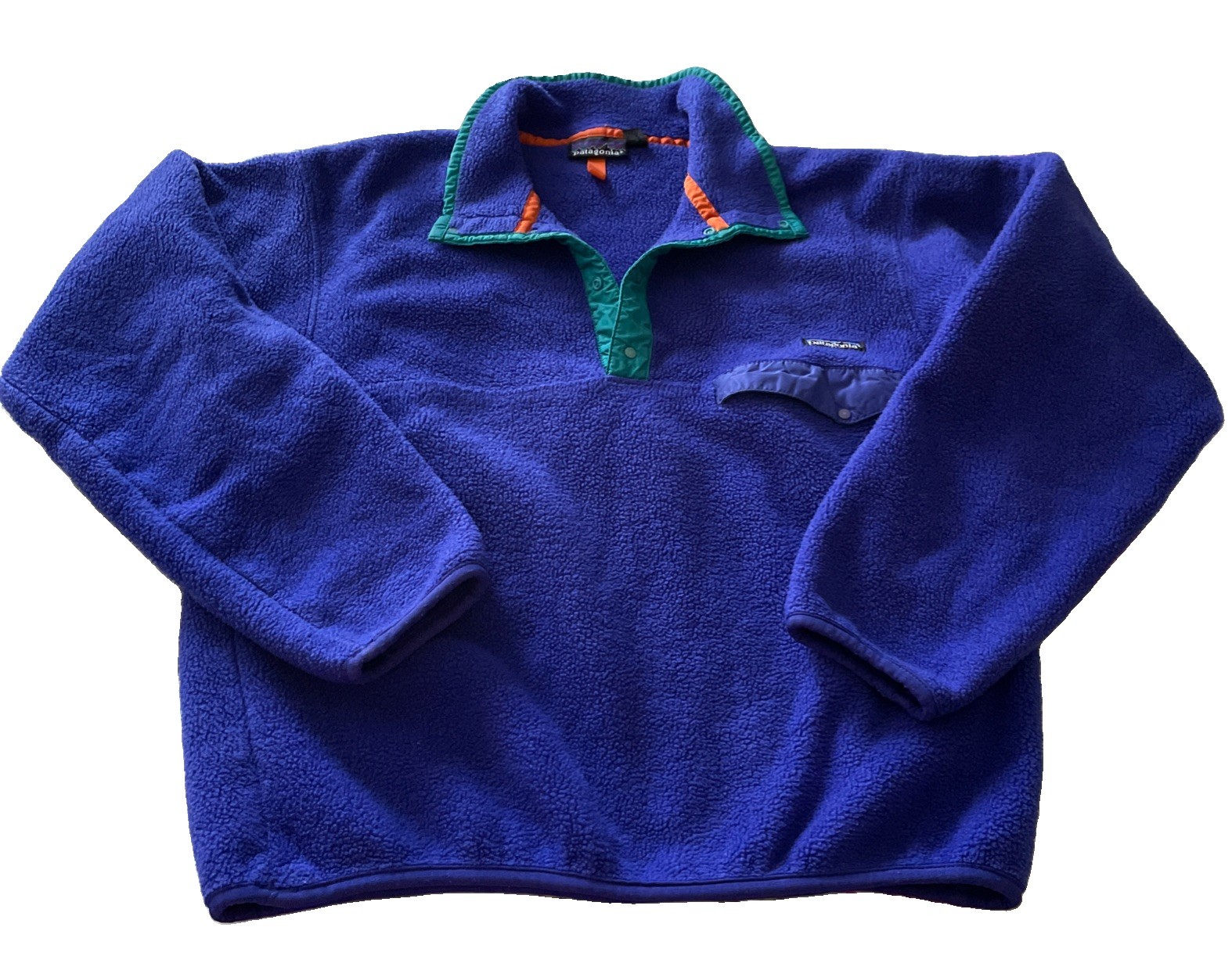 VINTAGE PURPLE PATAGONIA Synchilla Snap-T Fleece Pullover  Medium Made in USA