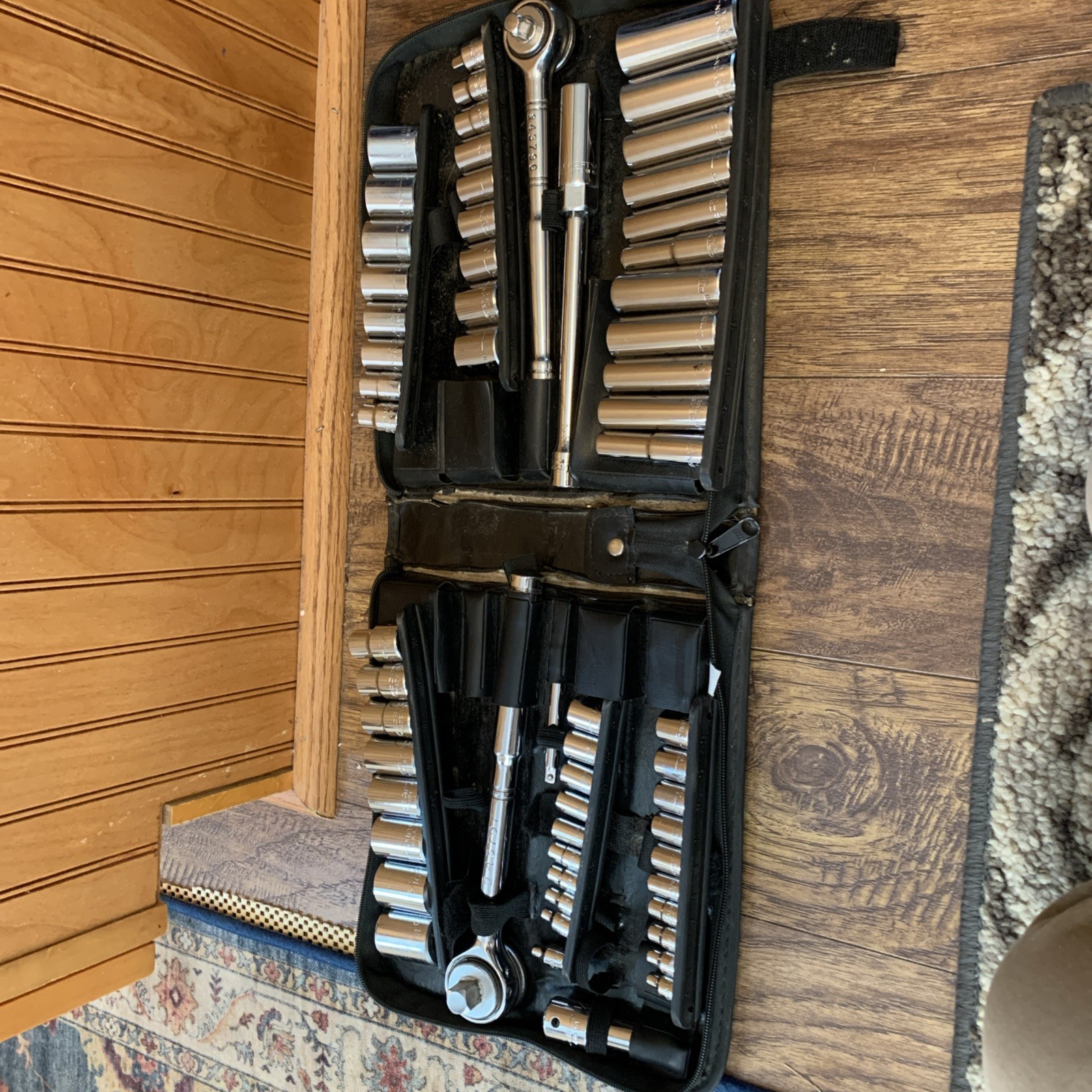 Vtg Craftsman 62 Piece Mechanics Tool Socket Set Metric & SAE Made In USA
