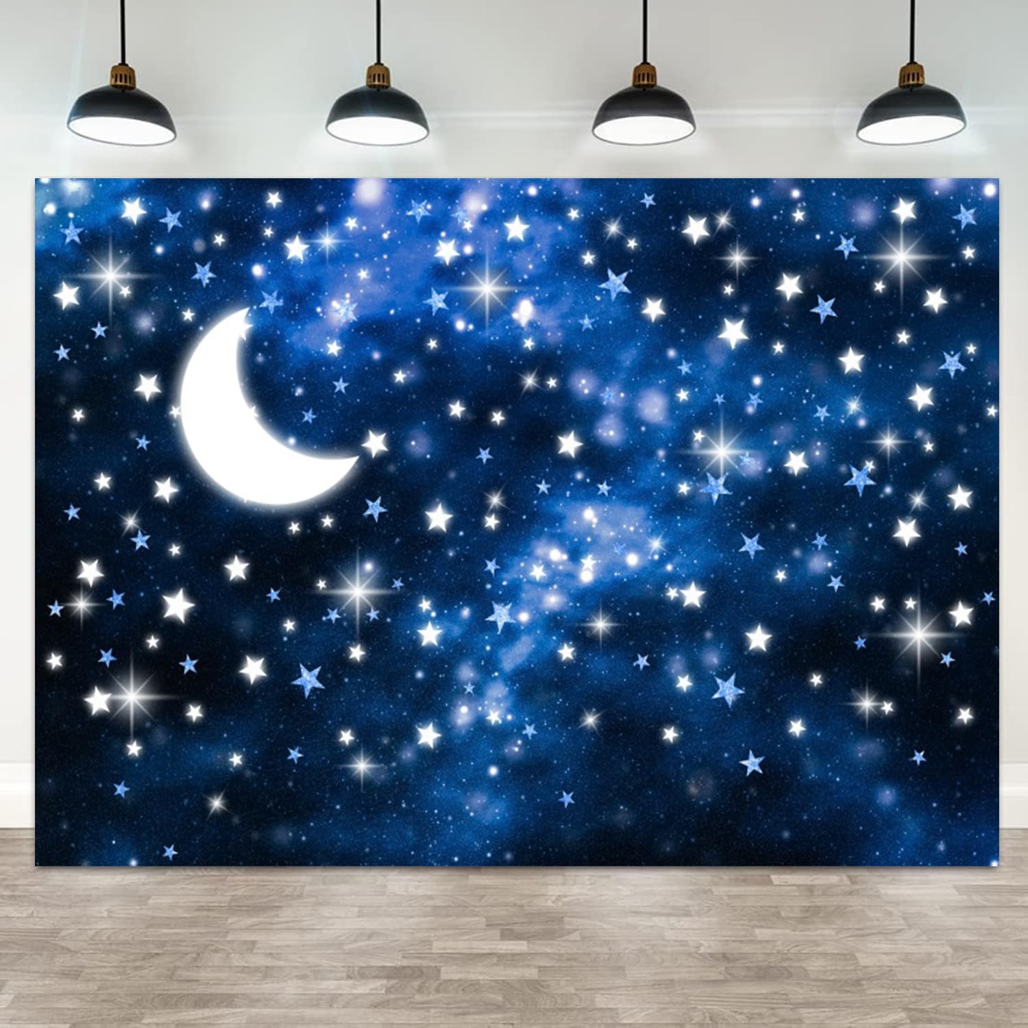 5x3ft Starry Night Backdrop Galaxy Night Sky Photography Background Moon Starlig 5x3ft Starry Night Backdrop Galaxy Night Sky Photography Background Moon Starlig
