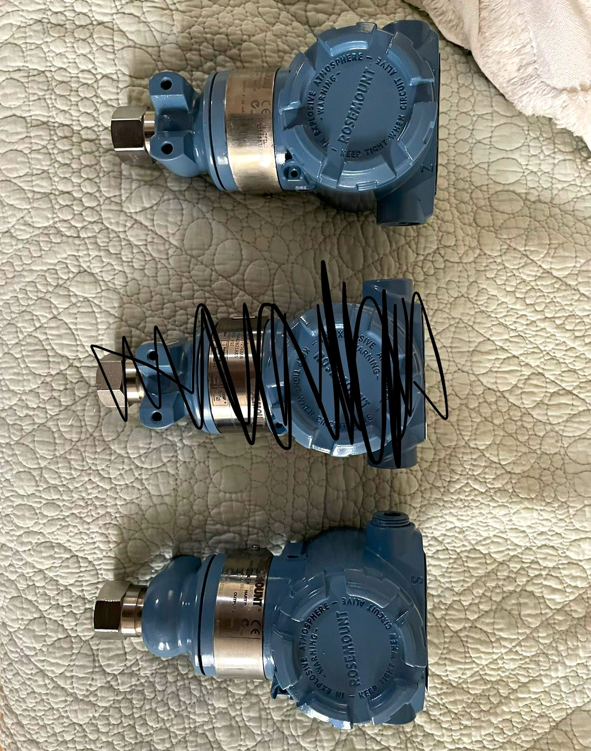 2 Rosemount 3051 Differential Pressure Transmitter Analog DC Capacitative