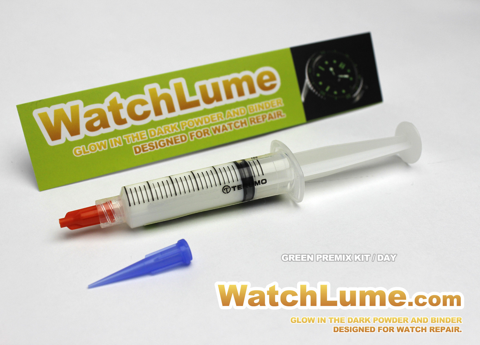 WATCHLUME GLOW IN DARK PAINT FOR WATCH HANDS PREMIXED RE-LUME KIT PAINT LUMINOUS