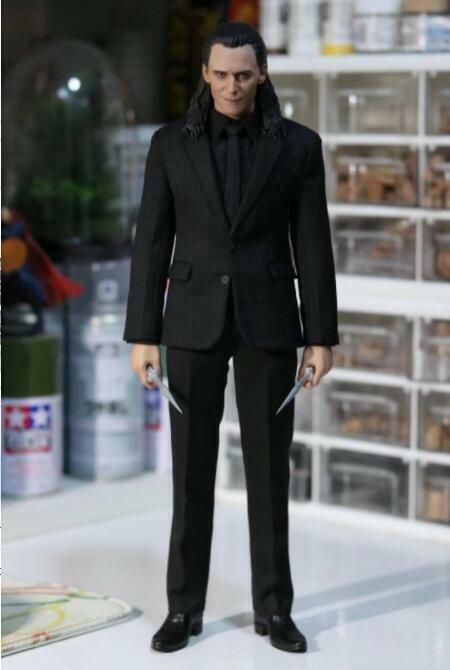 ELEVEN 1/6 Loki Housekeeper Black Coat Suit Doll &Head Model Action Figure Toy ELEVEN 1/6 Loki Housekeeper Black Coat Suit Doll &Head Model Action Figure Toy