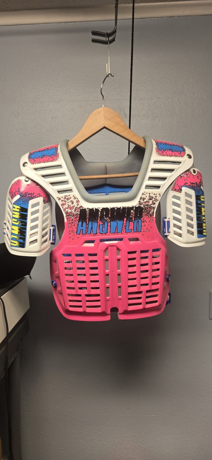 Vintage Answer Racing Motocross Chest Protector Made In Italy Rare HTF EUC