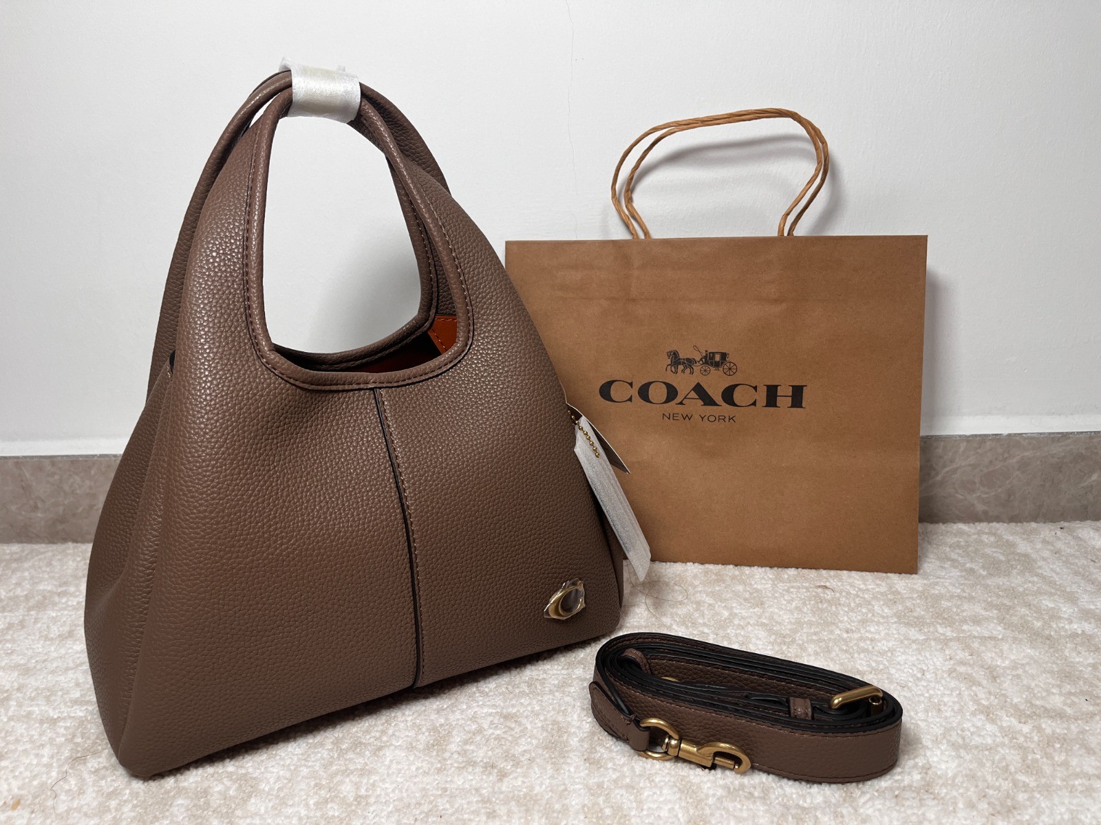 COACH CM545 LANA23 Crossbody 2way Shoulder Leather  Brown Outlet