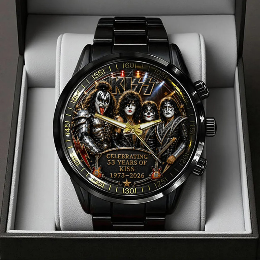 KISS 53 Years Anniversary Black Stainless Steel Watch KISS 53 Years Anniversary Black Stainless Steel Watch