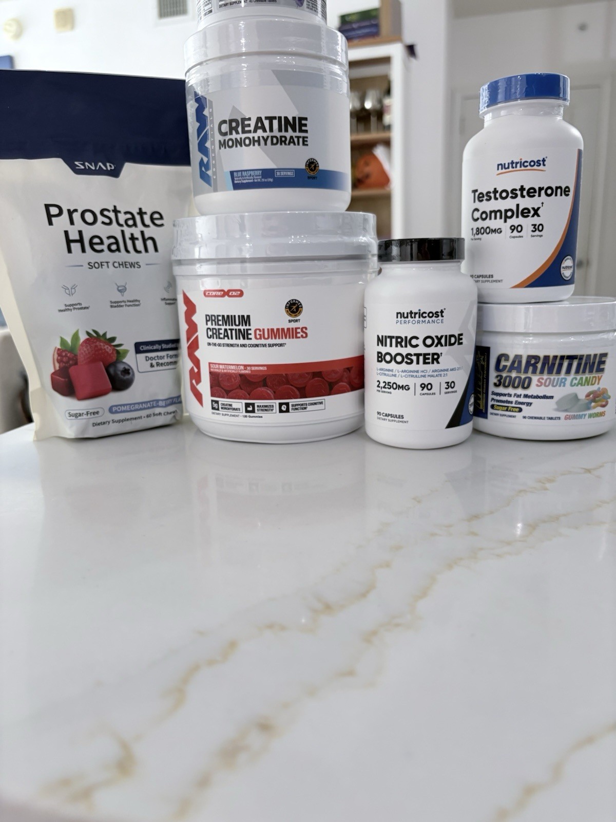 Men’s Fitness & Health Supplement Bundle, Snap Supps, GAT , Nutricost Brand New