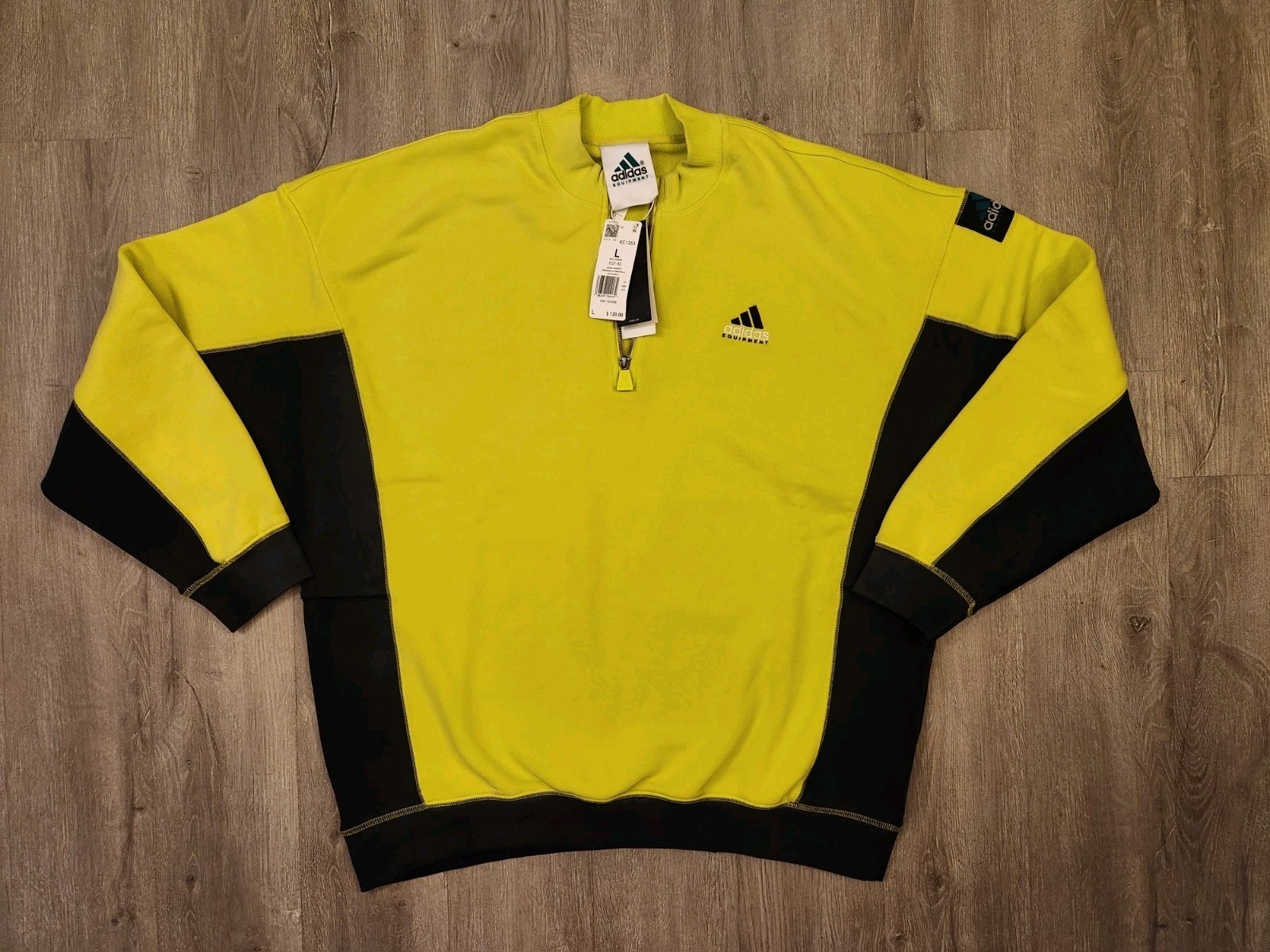 Adidas Equipment EQT 1/4 Zip Sweatshirt Pullover Size Large Colorblock New Retro