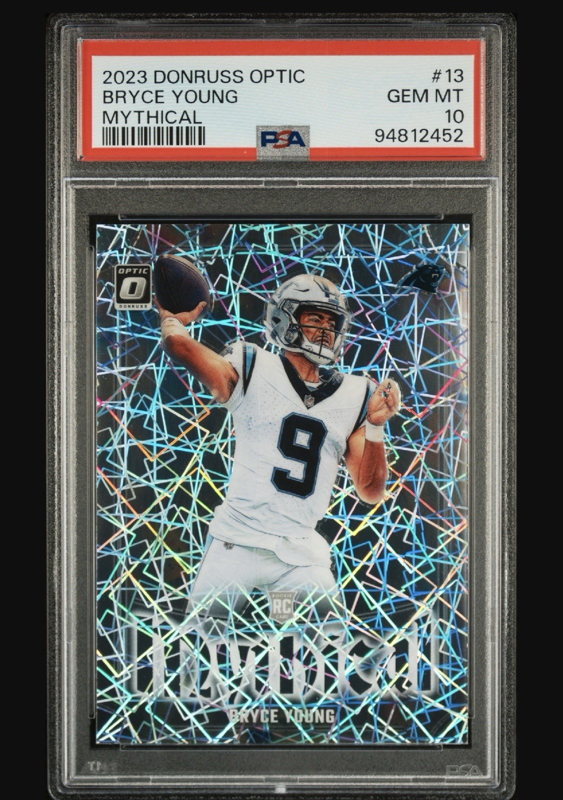 2023 Panini Donruss Optic Bryce Young Mythical Prizm RC #13 PSA 10