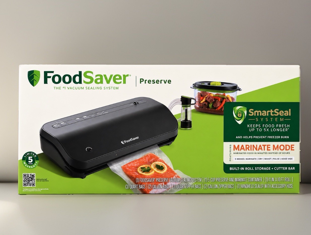 FoodSaver Premier Multi-Use Vacuum Sealer 4 Settings dry-moist-marinate-pulse FoodSaver Premier Multi-Use Vacuum Sealer 4 Settings dry-moist-marinate-pulse