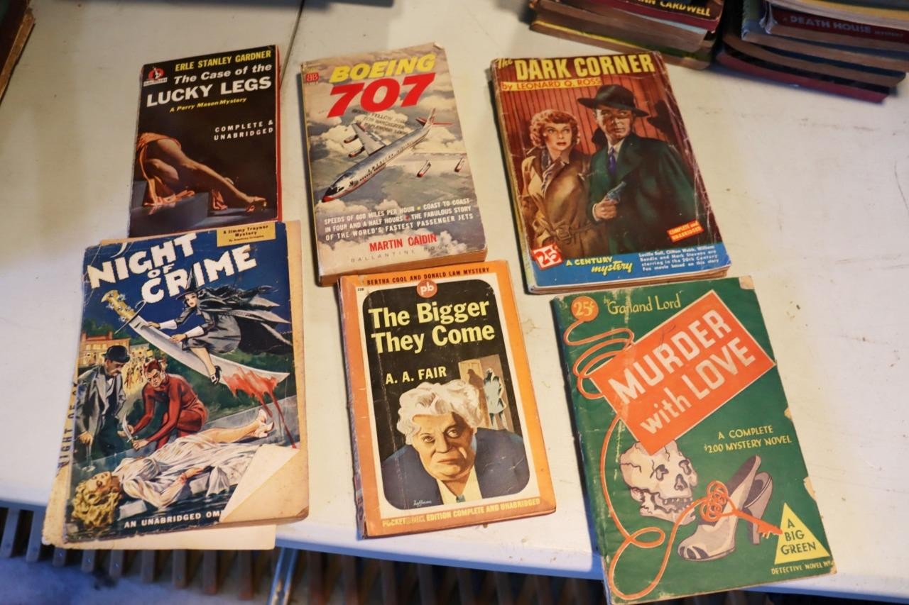 Wholesale Lot 42 Pcs. 1940\'s-1950\'s Pulp Books Good Condition