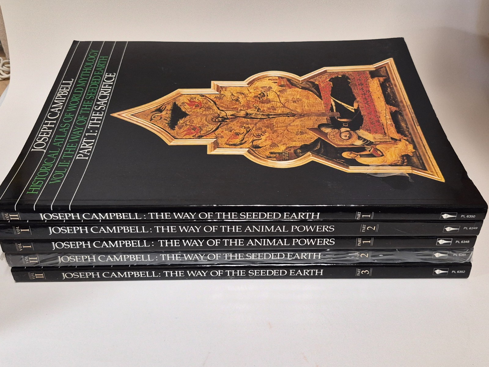 Joseph Campbell, Historical Atlas of World Mythology, Lot of 5 Books, VG PB
