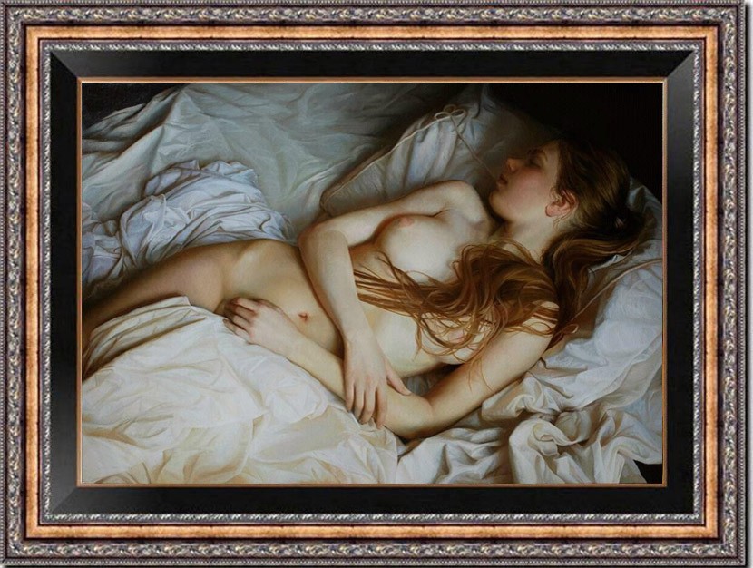 Hand Painted Oil Painting art Female woman Nude On Canvas 24\ Hand Painted Oil Painting art Female woman Nude On Canvas 24\