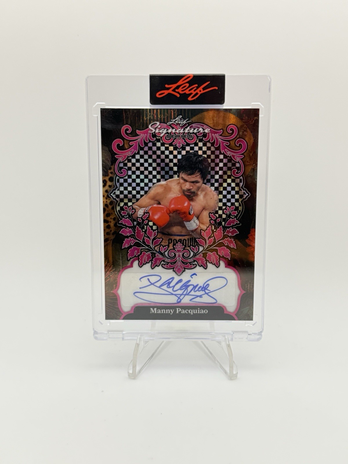 MANNY PACQUIAO 2026 Leaf Signature Series GOLD LARVA AUTOGRAPH AUTO  1/1