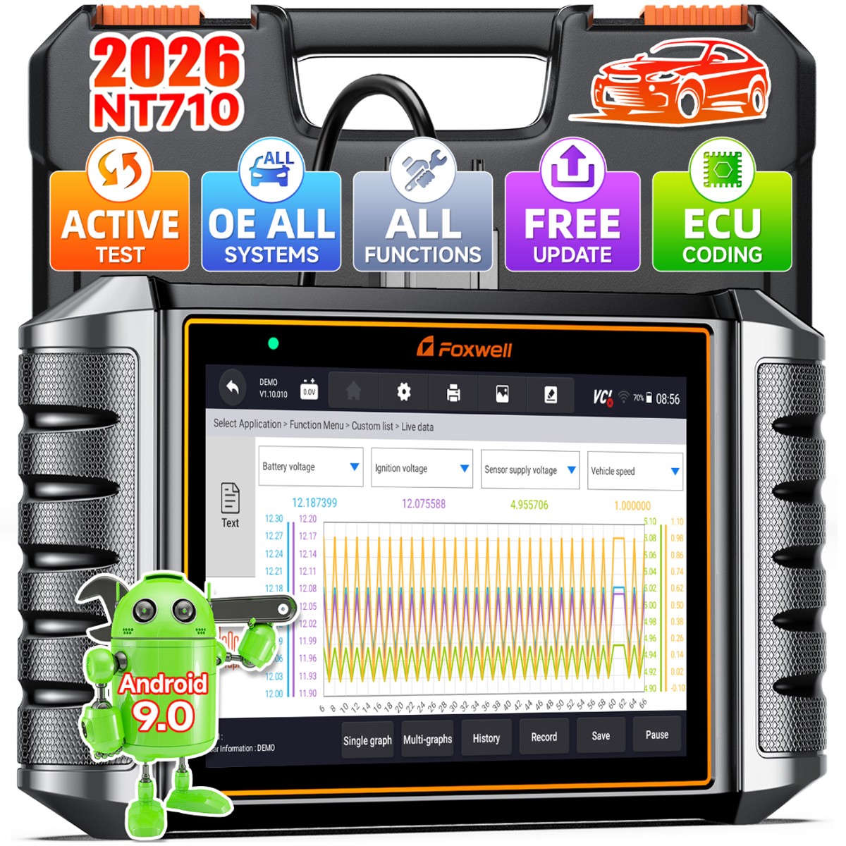 Foxwell NT710 for BMW Car Bidirectional OBD2 Scanner Diagnostic Tool ECU Coding