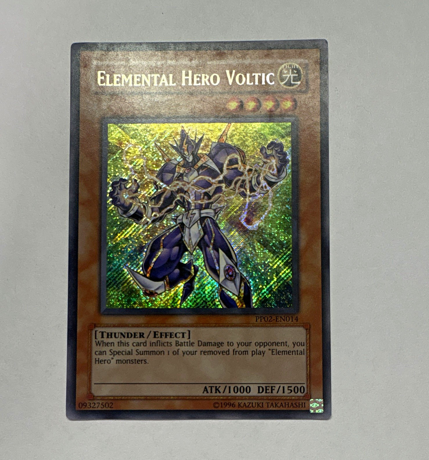Elemental Hero Voltic PP02-EN014 Premium Pack 2 Holo Secret Unlimited Elemental Hero Voltic PP02-EN014 Premium Pack 2 Holo Secret Unlimited