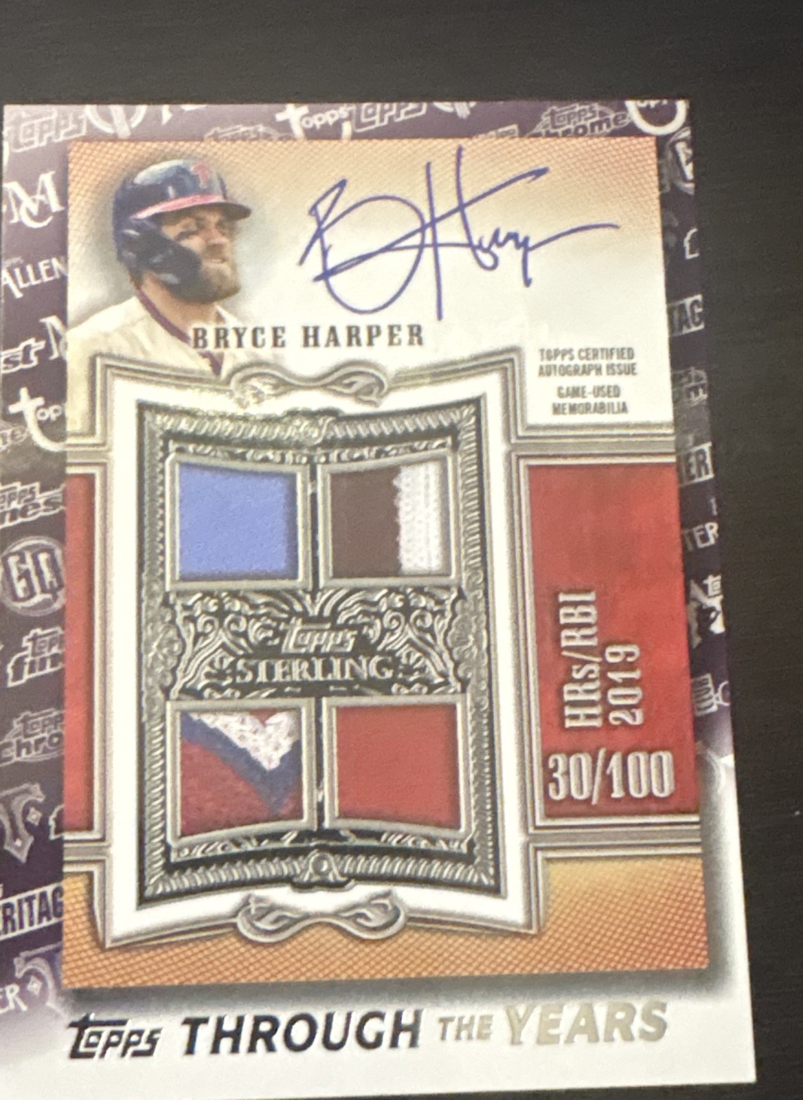 2021 Topps - Topps Through the Years Facsimile Reprints Bryce Harper #TTY-8 2021 Topps - Topps Through the Years Facsimile Reprints Bryce Harper #TTY-8
