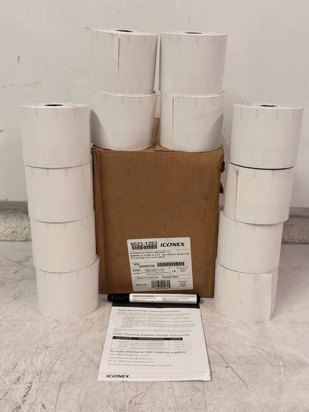 12 Rolls Iconex 3-1/8