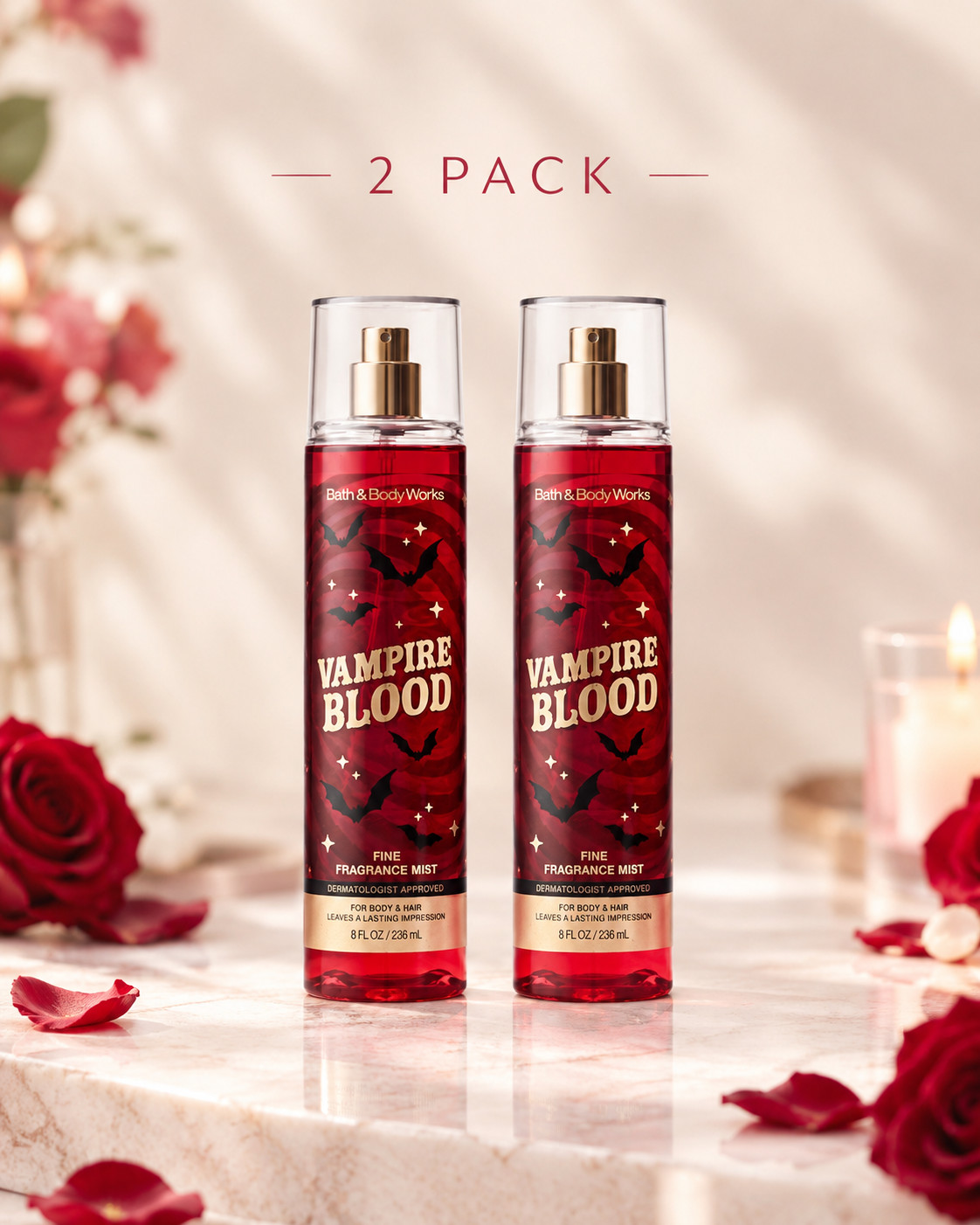 NEW Bath & Body Works 2 PACK Vampire Blood Fine Fragrance Mist 8 fl oz | 7