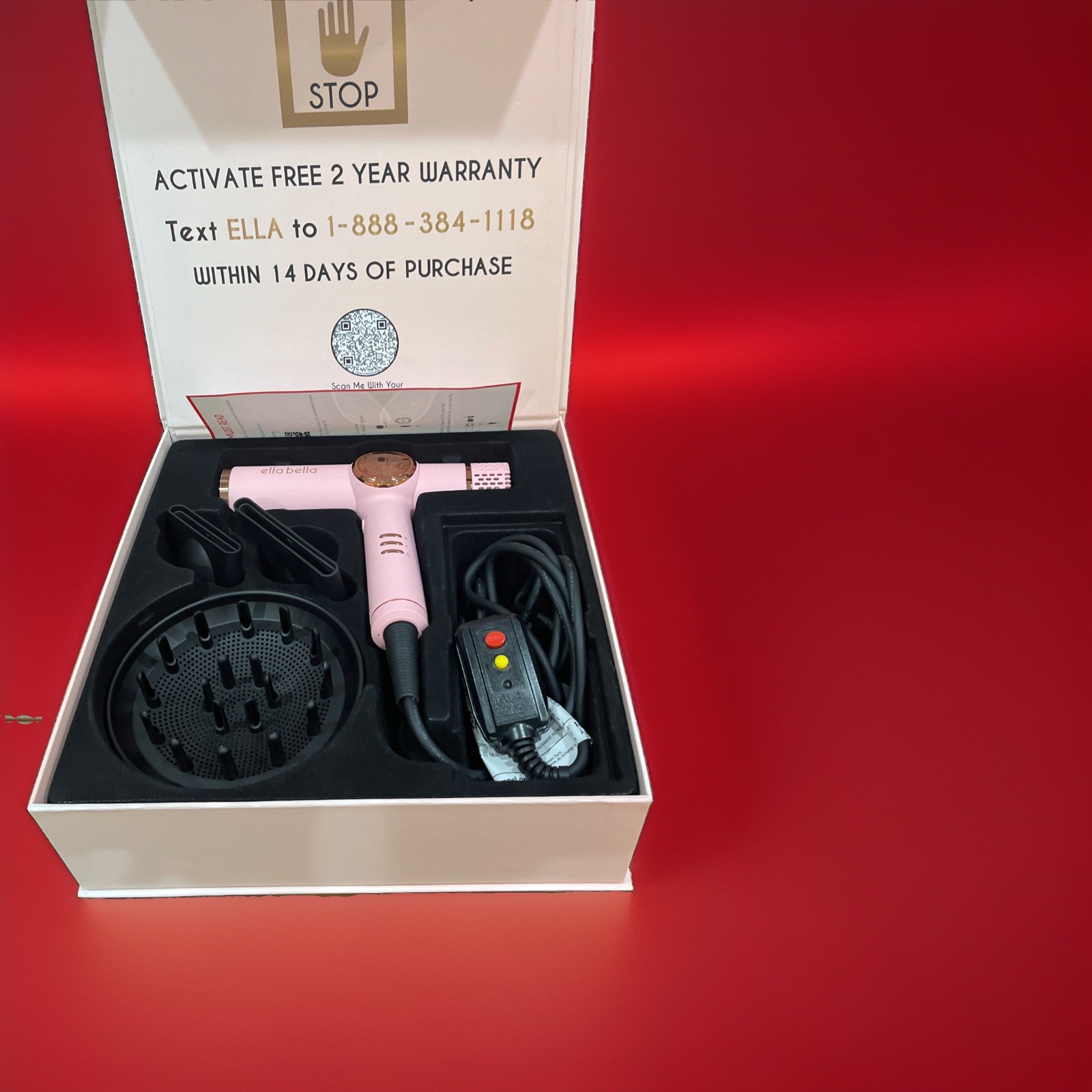 ELLA BELLA 6 in 1 Hot Air Styler, Hair Dryer & Straightener - Open Box ELLA BELLA 6 in 1 Hot Air Styler, Hair Dryer & Straightener - Open Box