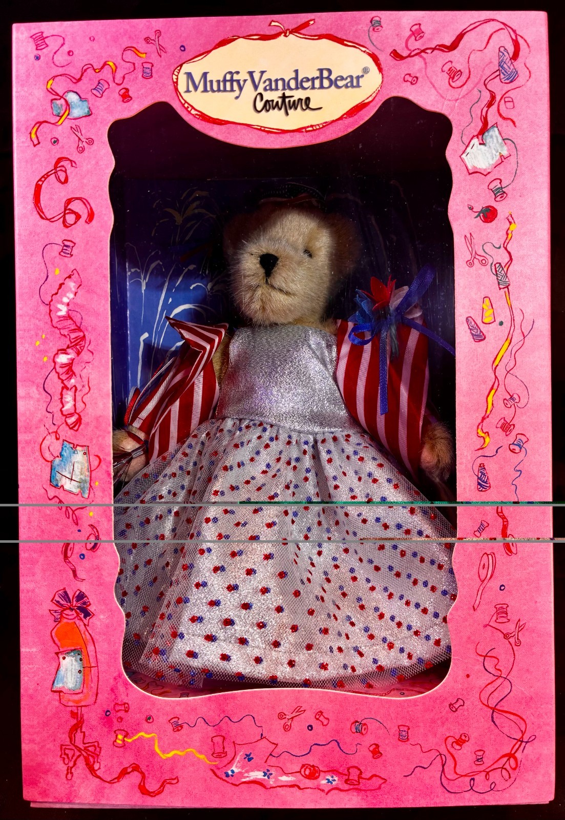 Muffy Vander Bear Couture YOU ARE INVITED TO THE SPARKLER BALL July 4th NEW 2002