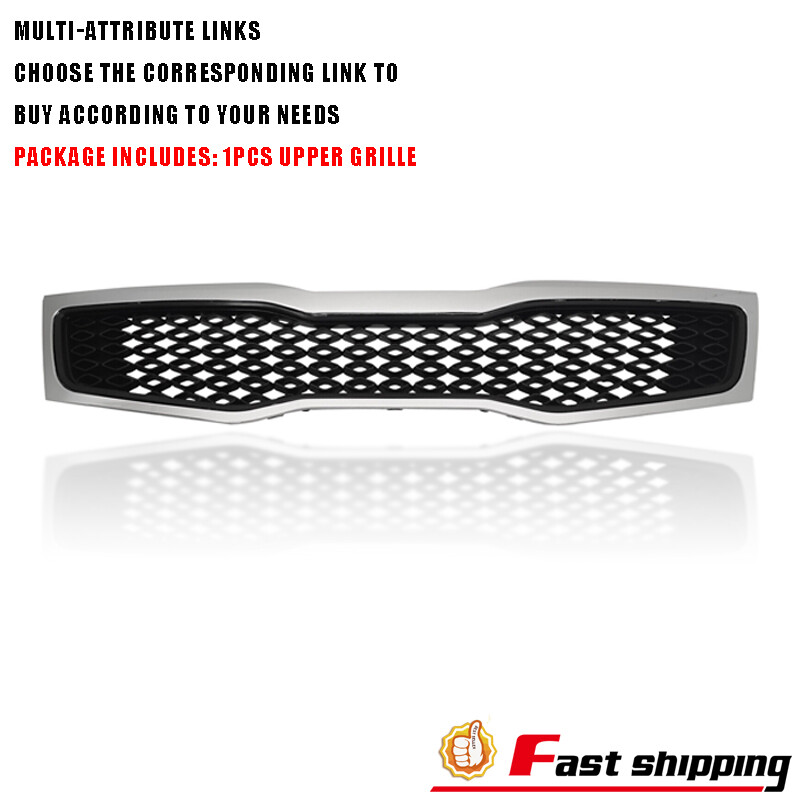For 2011-2013 Kia Optima LX EX Front Bumper Upper / Lower Grille Chrome Grill