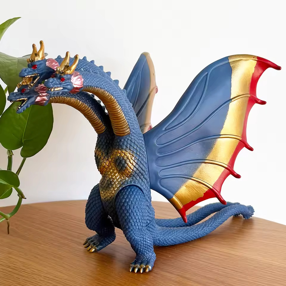 Godzilla King Ghidorah Gold King of Monsters 3 Head Dragon PVC Action Figure