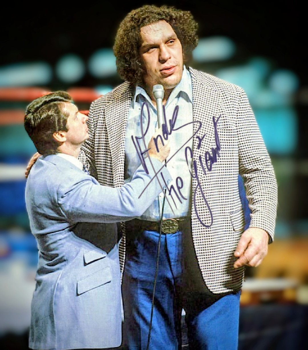Framed Andre The Giant Signed Autographed 8x10 Photo Reprint WWF 
