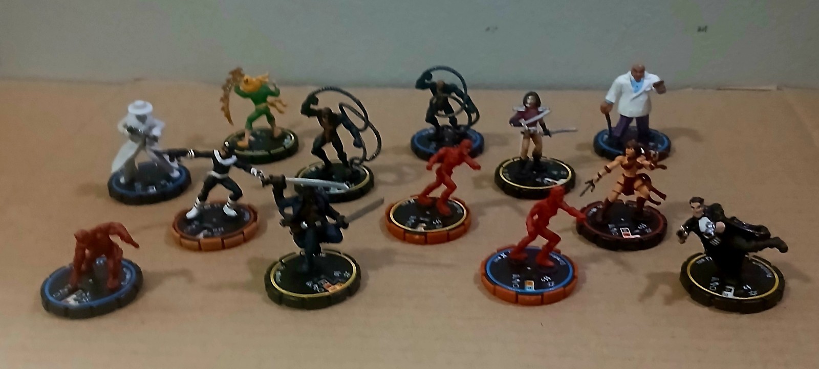 Heroclix Marvel Street Level Lot of 13 Figures VG Daredevil IronFist Moon Knight