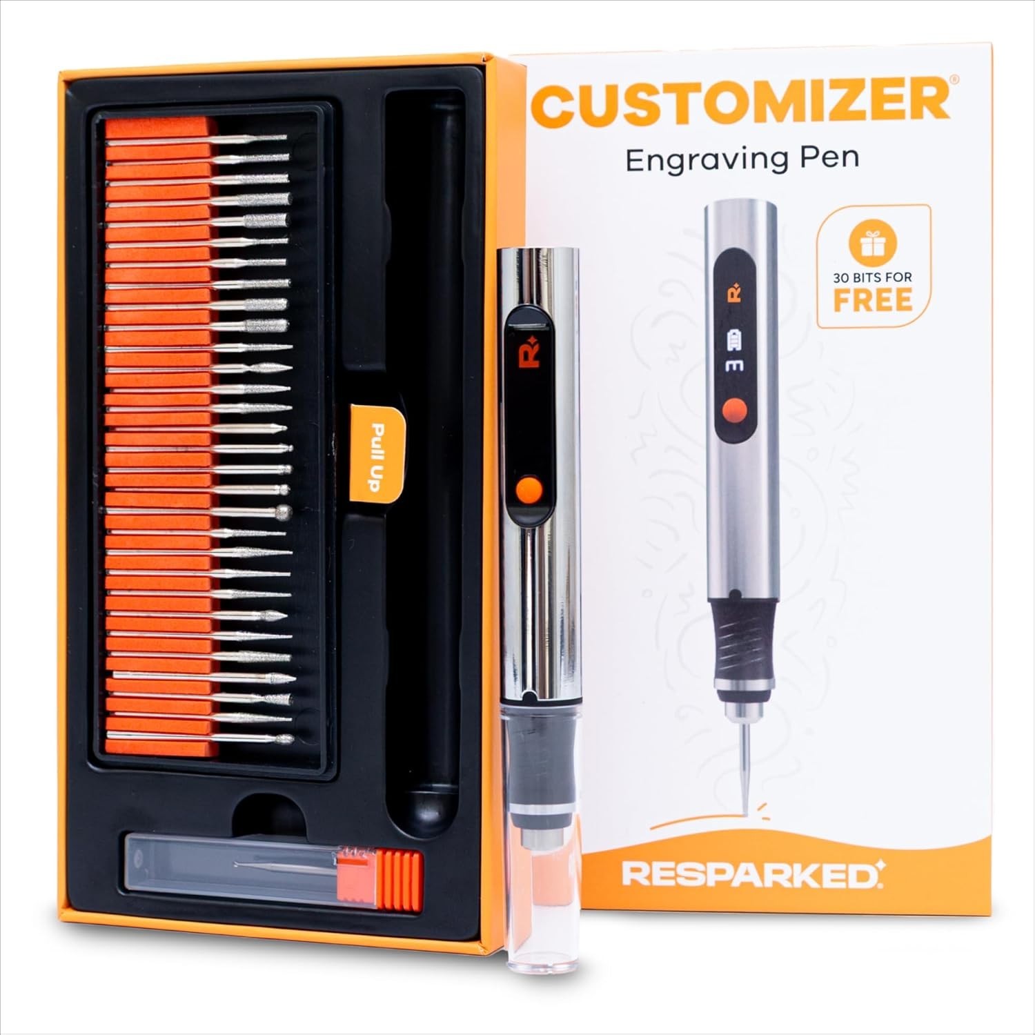 Resparked Customizer Engraving Pen Ultimate Cordless Portable Tool for Artists &