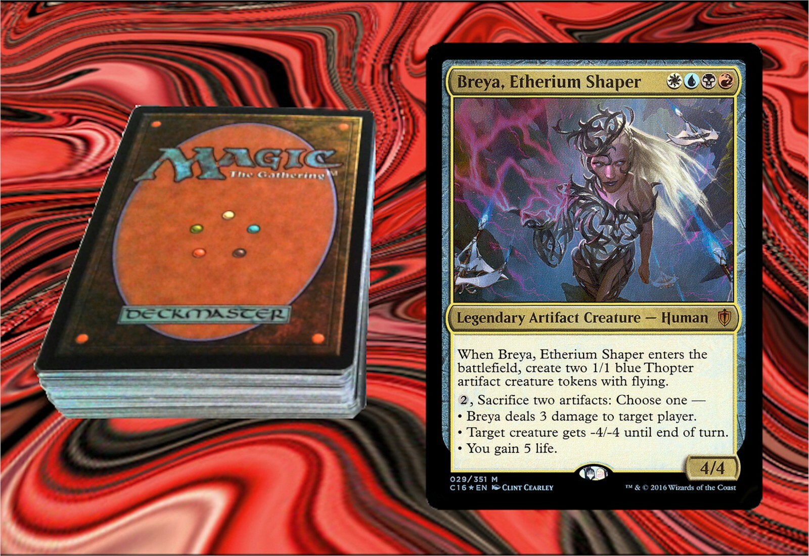 BREYA, ETHERIUM SHAPER -EDH COMMANDER DECK Magic Gathering MTG 100 cards