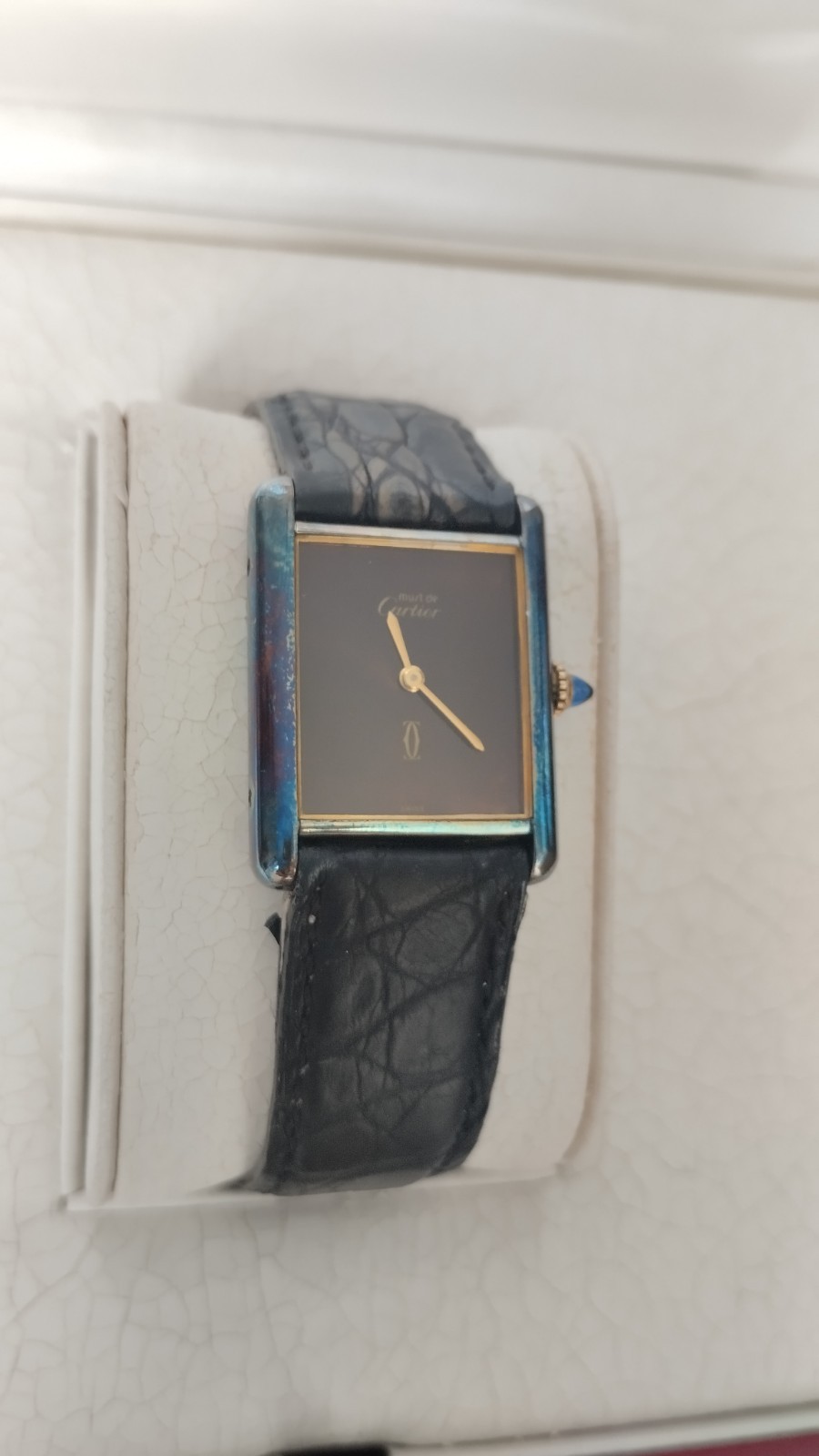 US SPECIAL: SERIAL No 8 Must de Cartier Tank Vermeil 1976. Great Condition.