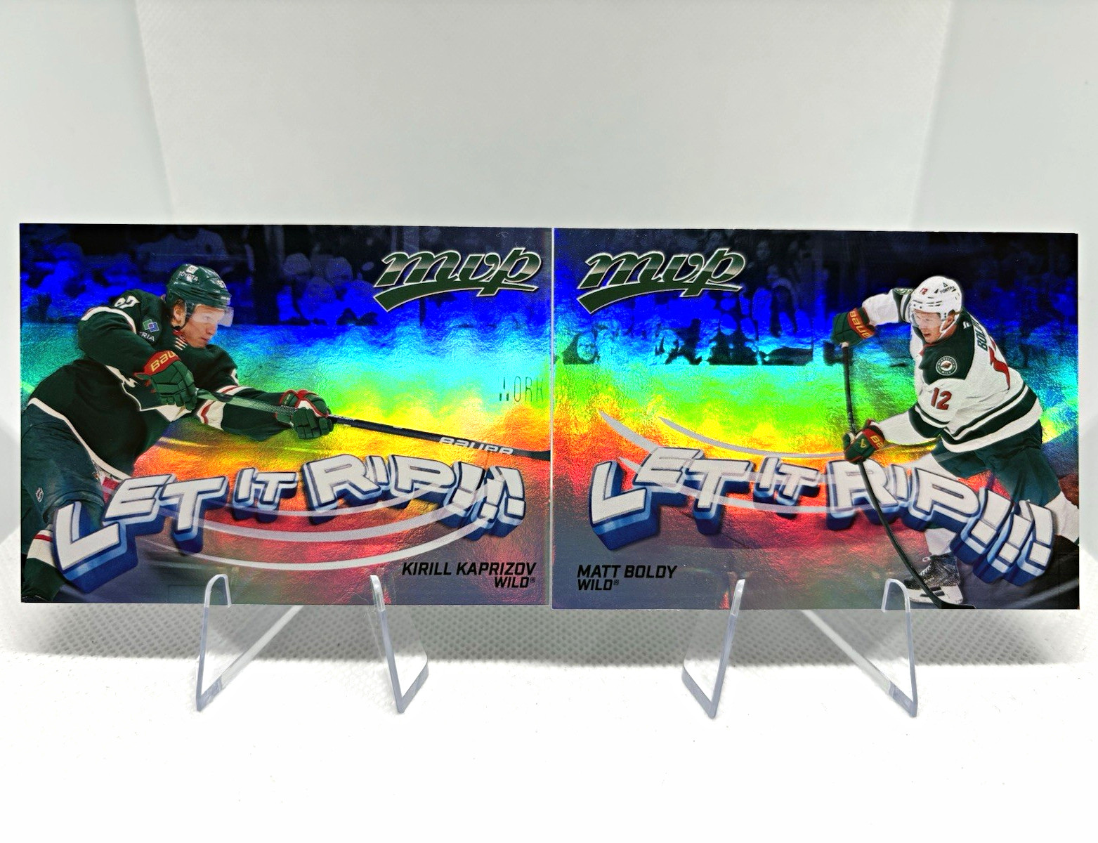 Upper Deck 2026-27 Minnesota Wild 4-Card Lot Kaprizov Boldy Let It Rip Auto