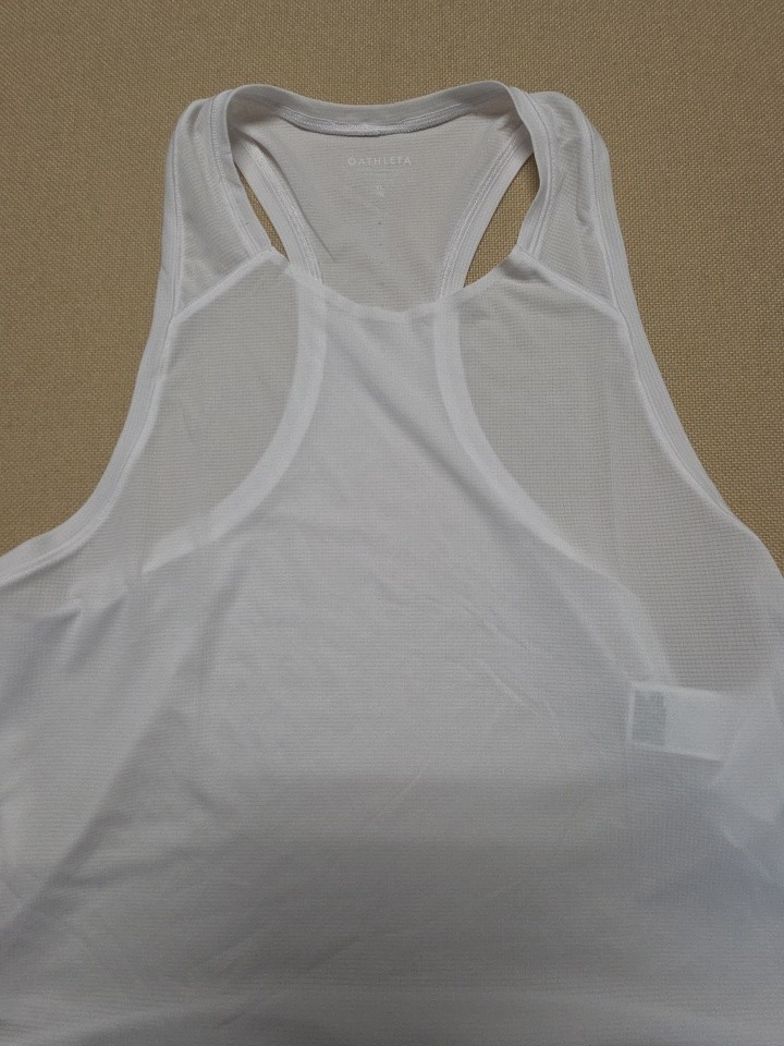 Athleta Fastest Track Tank Top Women’s Xl White Racerback Activewear Athleta Fastest Track Tank Top Women’s Xl White Racerback Activewear