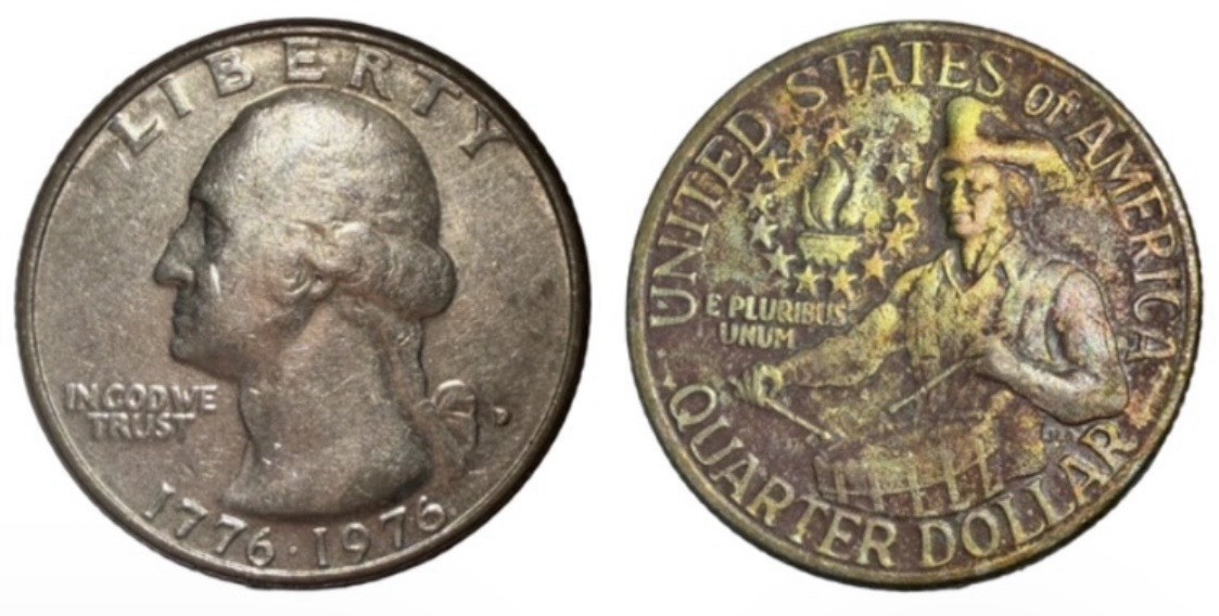 1976 D Bicentennial Washington Quarter