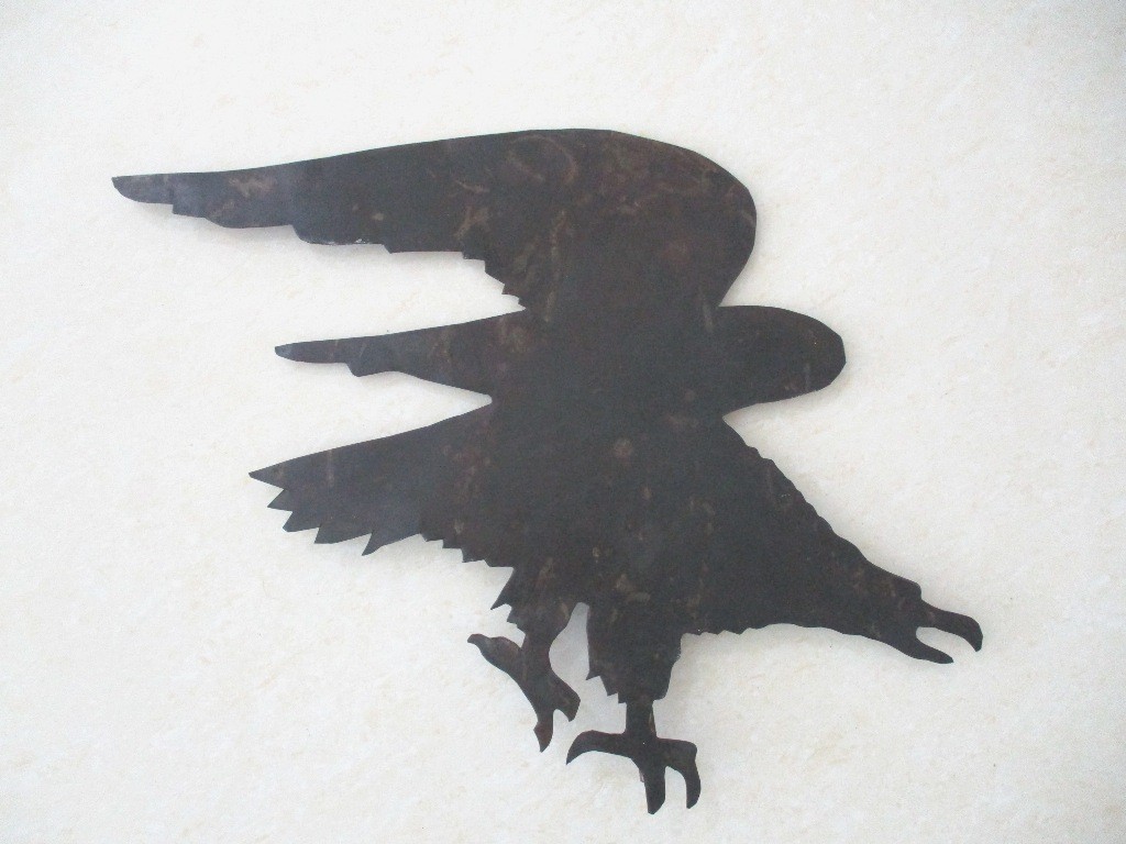 ANTIQUE WEATHERVANE EAGLE CUTOUT VERY FINE .