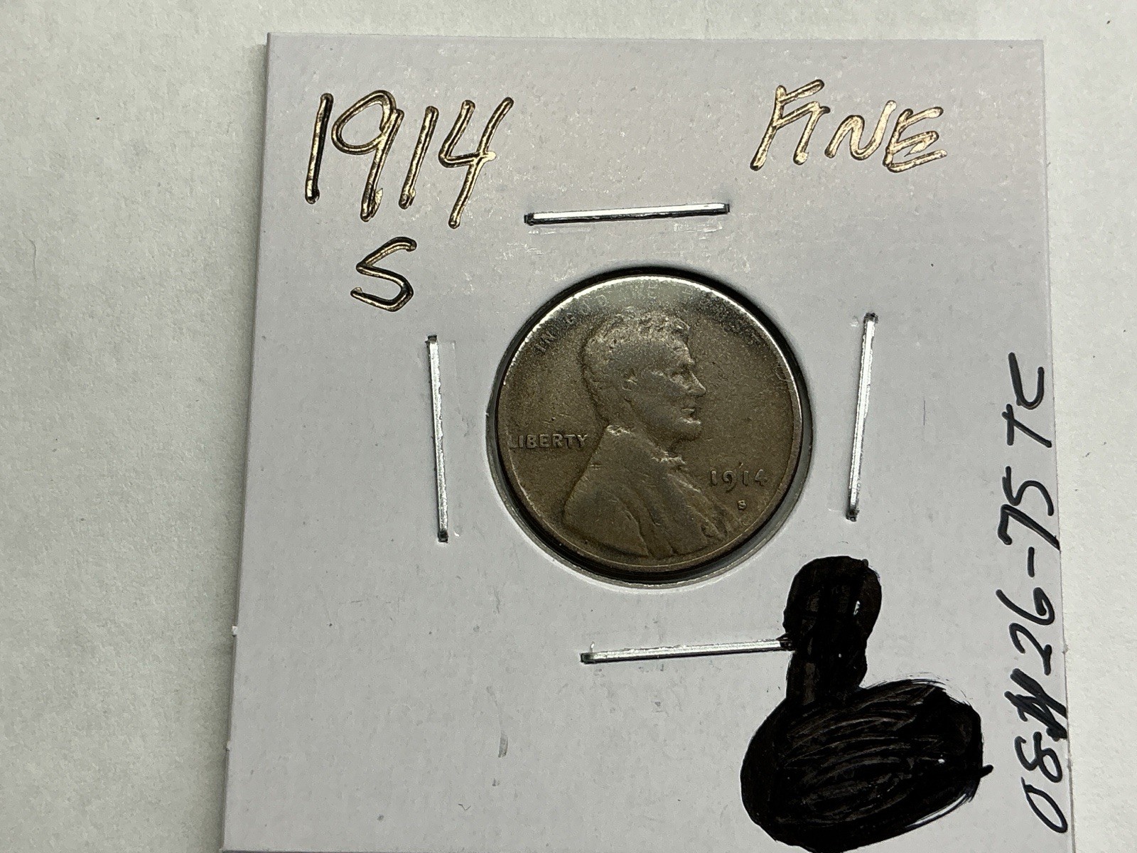 1914 S Lincoln Wheat Cent Penny Key Date from San Francisco Mint 081126 75t3