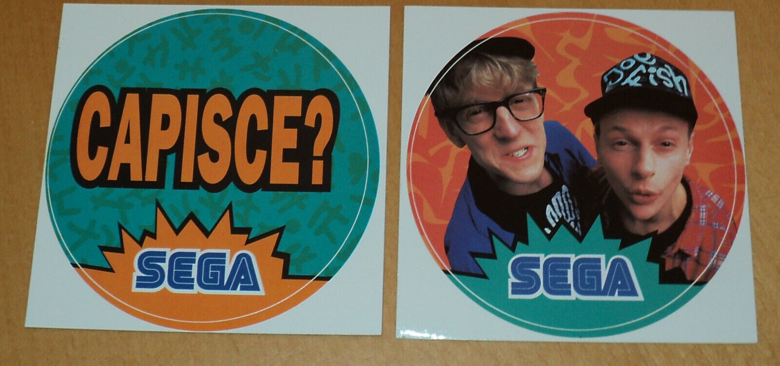 Rare 2x 1993 SEGA press promo sticker SMS Genesis Game Gear sonic megadrive MD Rare 2x 1993 SEGA press promo sticker SMS Genesis Game Gear sonic megadrive MD