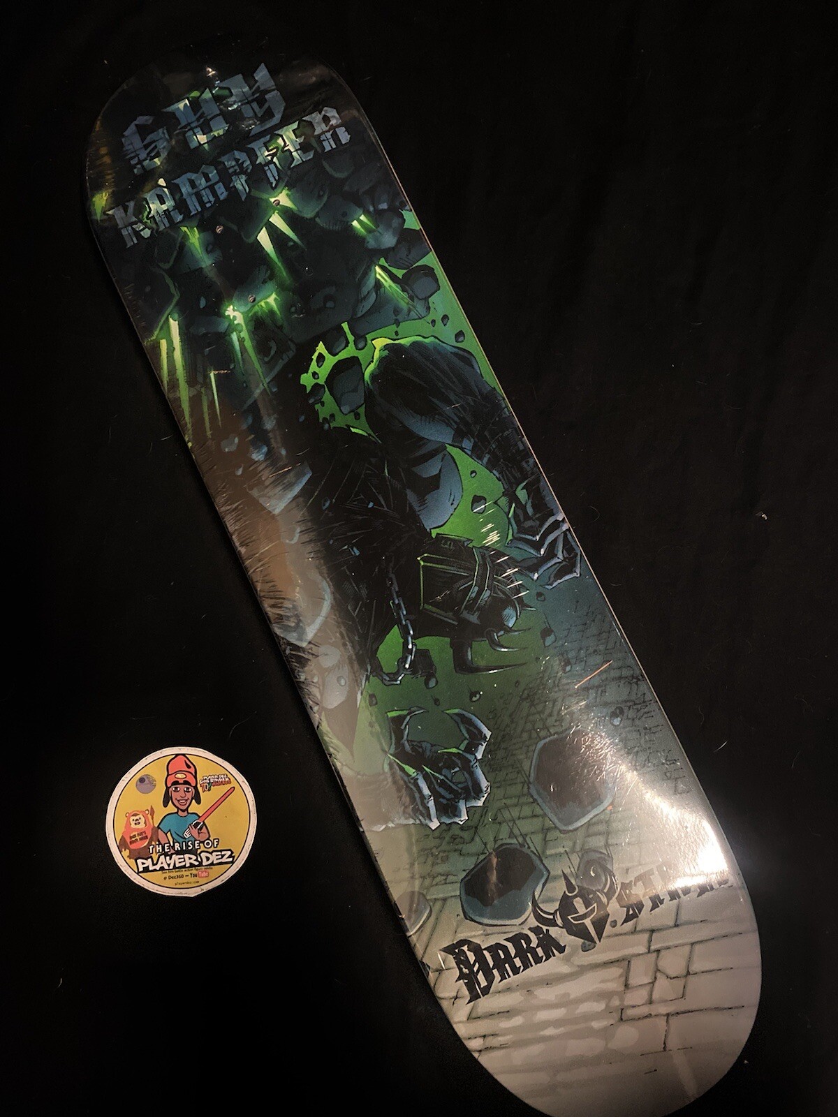RARE Darkstar Guy Kampfen Breakthrough Warrior Skateboard Deck Pro Model VINTAGE RARE Darkstar Guy Kampfen Breakthrough Warrior Skateboard Deck Pro Model VINTAGE