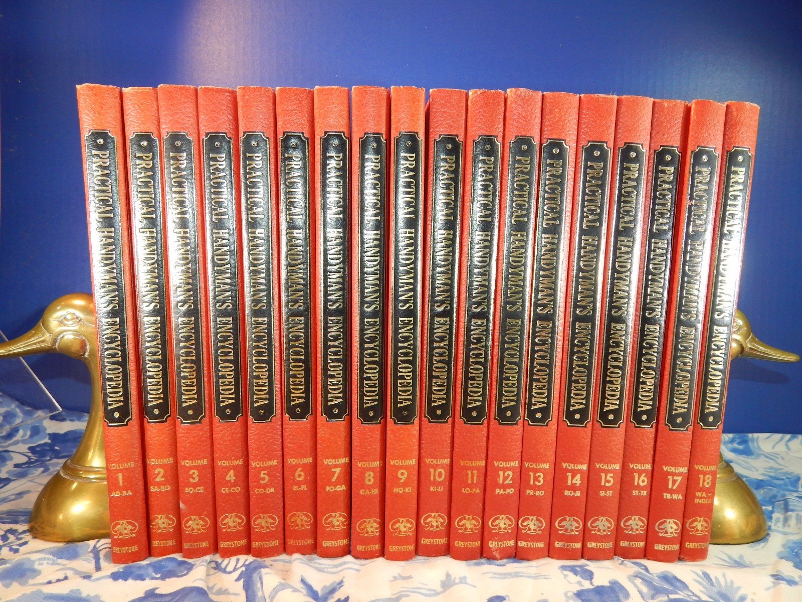 The Practical Handyman\'s Encyclopedia Vintage 1-18 Volume Set Complete