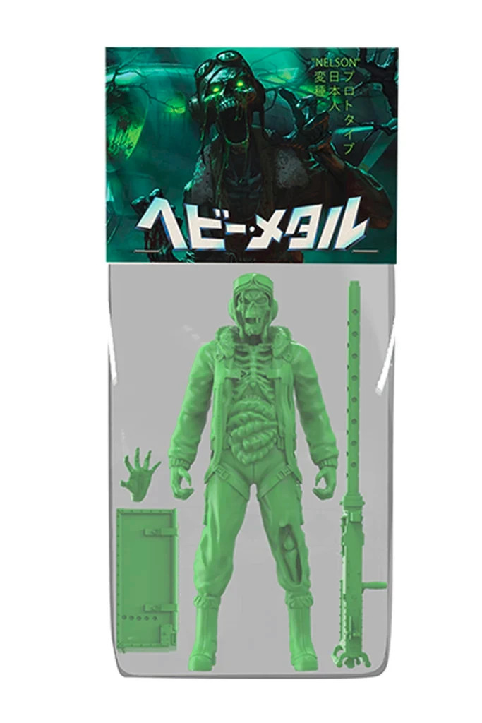 Heavy Metal - Japan Nelson Prototype Figure SDCC 2019 Exclusive Green Glow - NIB